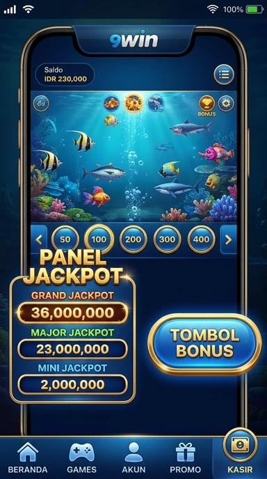 Galeri pratinjau visual 9win build APK resmi terbaru